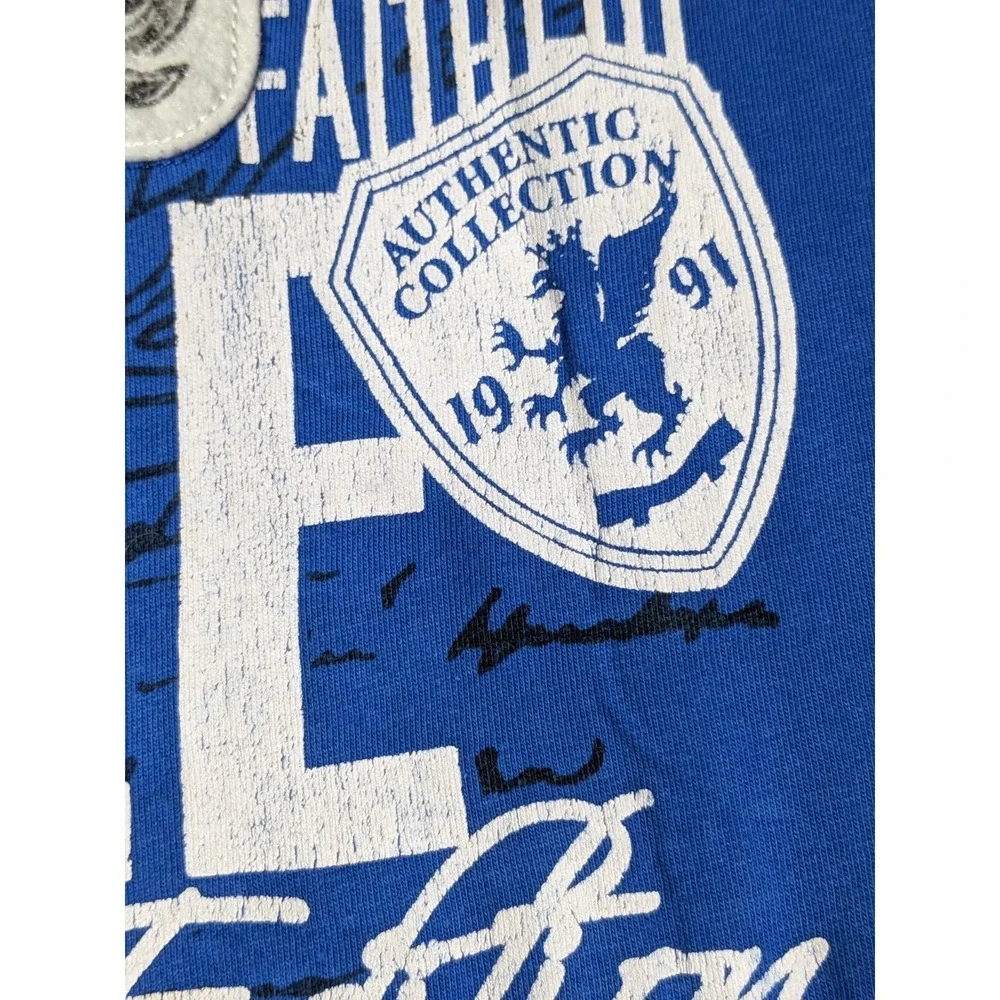 VTG Y2K SOUTHPOLE Applique‎ Patch Blue Graphic T-Shirt - Men XL